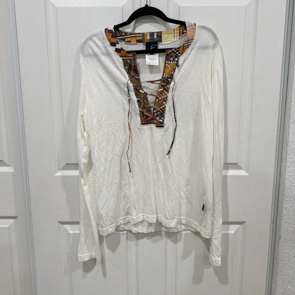 Women’s Just Cavalli Tunic‎ String Top Size 56 Western Lightweight Multicolored